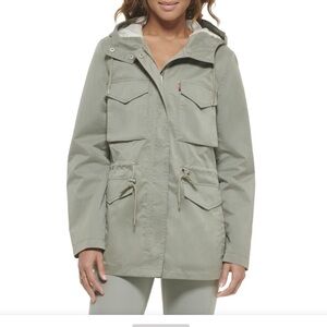 Levi's Olive Hooded Jacket